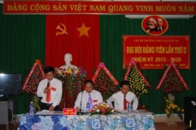 Một số hình ảnh đại hội Đảng lần thứ II nhiệm kỳ 2015-2020 trường THPT Nguyễn Du